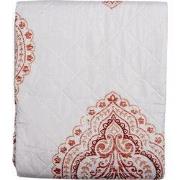 Clayre & Eef Bedsprei  2-persoons Wit Rood Katoen Polyester Rechthoek ...