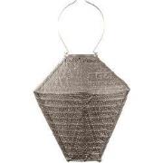 Lumiz Solar Buitenlampion - Ikat Diamond - 28 cm - Taupe