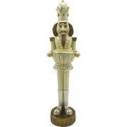 Clayre & Eef Theelichthouder Notenkraker 30 cm Beige Bruin Kunststof W...