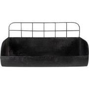 Clayre & Eef Wandrek  38x14x20 cm Zwart Ijzer Muurrek