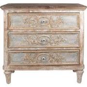 Clayre & Eef Dressoir  97x38x98 cm Beige Grijs Hout Rechthoek Ladekast