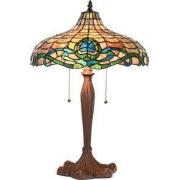 Lumilamp Tiffany Tafellamp Ø 41x60 cm Paars Groen Glas