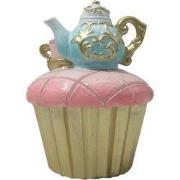 Clayre & Eef Decoratie Cupcake Ø 8x11 cm Roze Kunststof