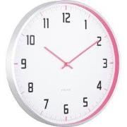 Wandklok Sporty - Roze - Ø40cm