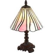 Lumilamp Tiffany Tafellamp Ø 20x34 cm Roze Beige Glas