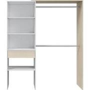 Kledingkast 1 lade 3 opbergvakken - H187 cm