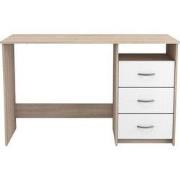 Bureau 1 Nis 3 Lades L123 cm - Aristote