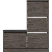 Schoenenkast 4 deuren L105 cm - Dude