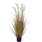Mica Decorations pluimgras in pot groen maat in cm: 85 x 35