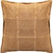 PTMD Sierkussen Cobie - 45x8x45 cm - Suede - Bruin