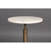 Dutchbone Sana Bijzettafel Rond 30 cm Marmer Beige/ Goud