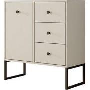 Meubella - Dressoir Lyndall - Beige - 77 cm - Met lades