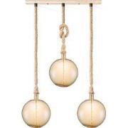 Home sweet home hanglamp Leonardo 3L Spiral g260 - amber