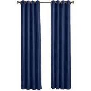 Larson - Luxe effen blackout gordijn - met ringen - 3m x 2.5m - Donker...