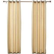 Larson - Velvet Gordijnen - 1.4m x 2.5m - Ringen - Beige