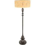 Anne Lighting - vloerlamp - Bois - zwart - gras hout - Ø 50cm - E27 - ...
