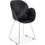 NEGO design stoel 58x59x87 cm Zwart