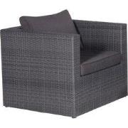 Montana lounge fauteuil - earl grey - dark antraciet