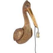 Light & Living - wandlamp - Pelican - brons - kunststof - dierenlamp -...