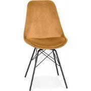 ZAZY design stoel 45x55x83 cm Mosterd