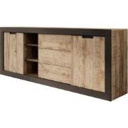 Meubella - Dressoir Trinidad - Eiken - 220 cm