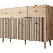 Meubella - Dressoir Bali - Eiken - 135 cm