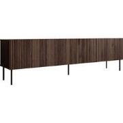 Meubella - TV-Meubel Tartagal - Donkerbruin eiken - 200 cm