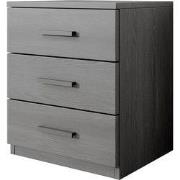 Meubella - Nachtkastje Gina - Antraciet eiken - 46 cm