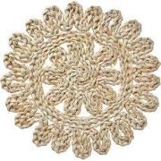 Clayre & Eef Placemat Ø 30 cm Beige Stro Rond Tafelmat