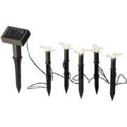 Solar stekers 5 stuks bloem/vlinder/bij 3ass