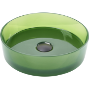 Beliani TOLOSA - Wastafel-Transparant-Solid surface (geen glas)