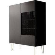 Meubella - Opbergkast Hacienda - Zwart - 97 cm