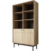Meubella - Vitrinekast Jules 2 - Eiken - 104 cm