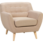 Beliani MOTALA - Fauteuil-Beige-Polyester