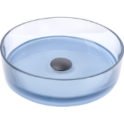 Beliani TOLOSA - Wastafel-Transparant-Solid surface (geen glas)