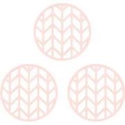 Krumble Siliconen pannenonderzetter rond met pijlen patroon - Roze - S...