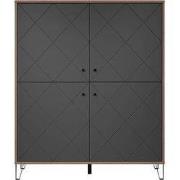 Buffet hoog 4 deuren H136 cm - Monteer