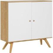 Dressoir met 2 deuren en 6 legplanken B120 cm - NATURE
