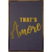 Wanddecoratie That'S Amore Medium - Zwart - 60x3.2x40cm