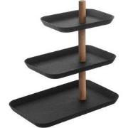 Sieradenhouder 3 lagen met draaibare dienbladen H25,5 cm