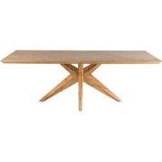 Eettafel van massief grenenhout en eikenfineer L240 cm - STELLA