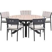 Garden Impressions Dane tuinset 6-delig - Tulli tuintafel Ø148x75 cm -...