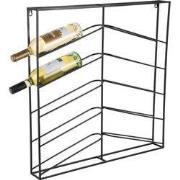 Wijnrek Cuadro - Zwart - 67x7.5x66cm