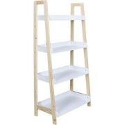 Home Deco Factory Wandrek 4 lagen 60x30x117 cm - Wit