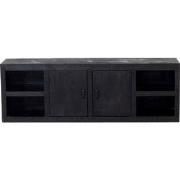 Tv-Meubel Xander Zwart Mangohout - Giga Meubel