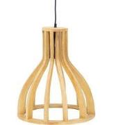 Hanglamp Naturel Mangohout - 1-Lichts - 36x36x43cm - Samé