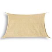 hanSe® Schaduwdoek Rechthoek Waterdoorlatend 4,5x5,5 m Zonnedoek Zand