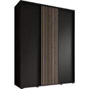 Meubella - Kledingkast Leandro - Zwart - 180 cm