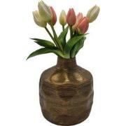 Vaas - Tulip - Antiek Goud