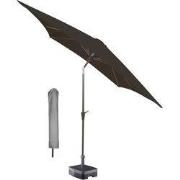 Kopu® Altea Parasolset Vierkant 230x230 cm met Hoes - Charcoal